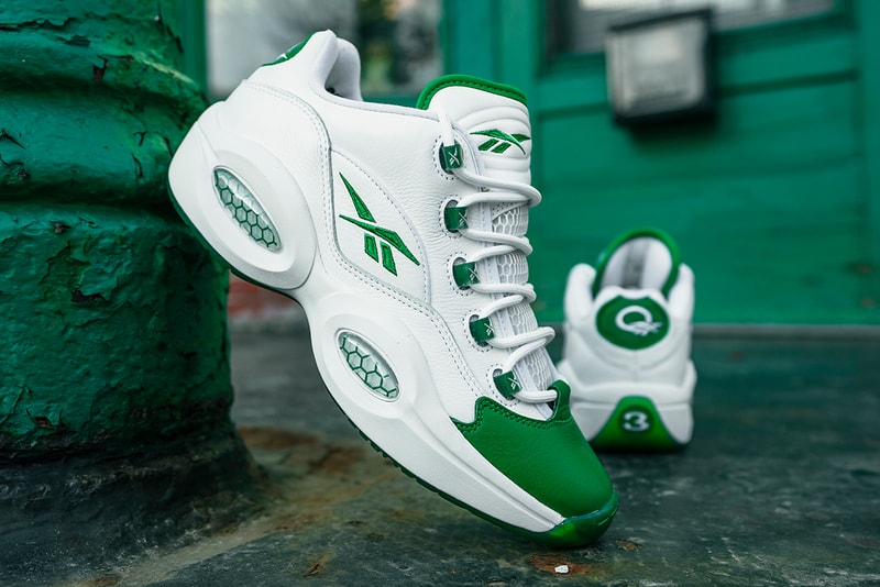 reebok question low green toe GZ0367 release date info store list buying guide photos price boston 2006 