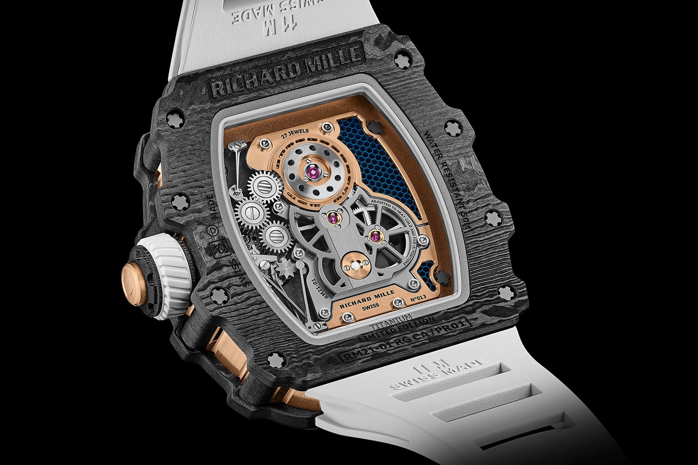 Richard Mille RM 21-01 TOURBILLON AERODYNE info HAYNES 214 Carbon TPE Red Gold Luxury watches swiss watches racing expensive 