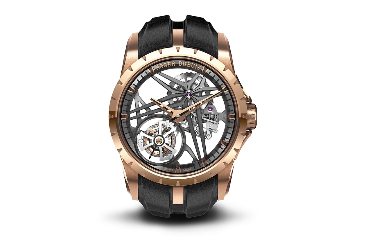 Roger Dubuis Single Flying Tourbillon Quartet Debuts New Material and Glowing Diamonds
