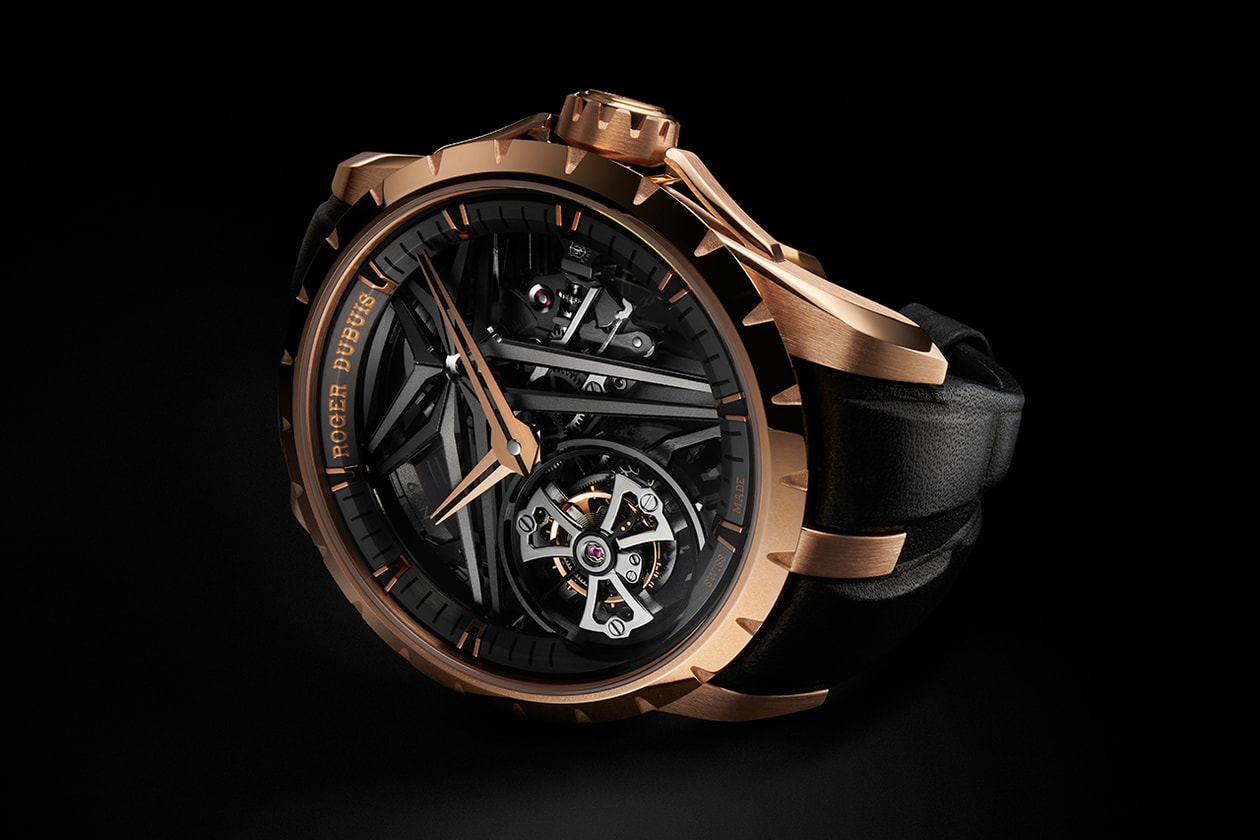 Roger Dubuis Single Flying Tourbillon Quartet Debuts New Material and Glowing Diamonds