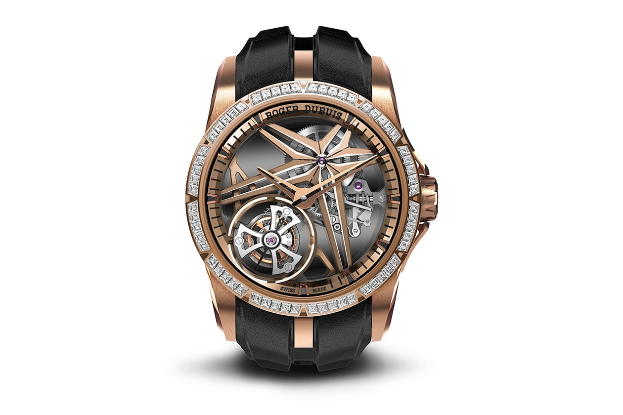 Roger Dubuis Single Flying Tourbillon Quartet Debuts New Material and Glowing Diamonds