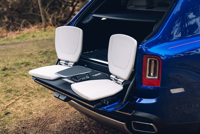 Rolls-Royce Cullinan Recreation Module Bespoke Custom Rear End Trunk Boot Accessories SUV Luxury British 4x4 4WD  fly fishing rock climbing snowboarding photography