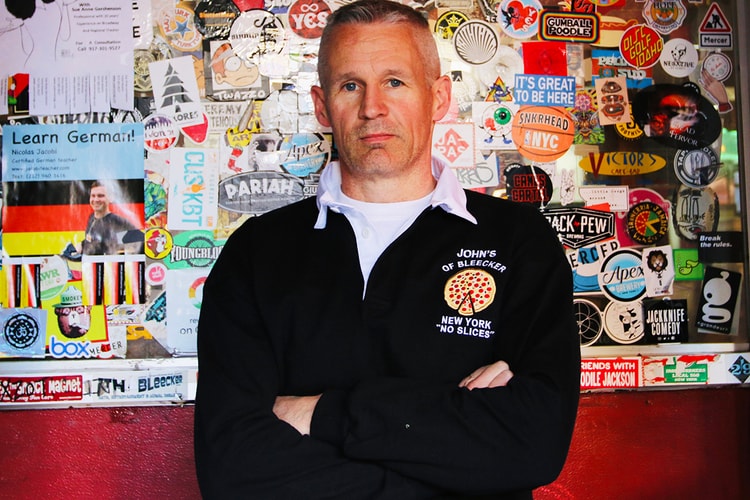 Rowing Blazers Links up With NYC Pizza Spot John's of Bleecker Street