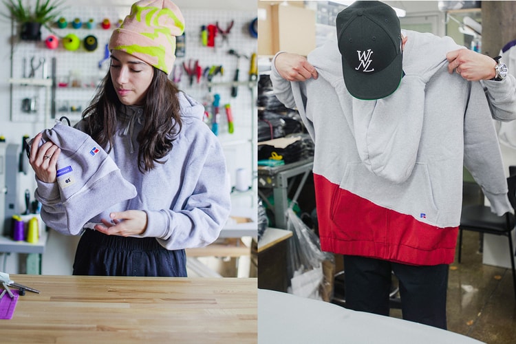 Russell Athletic Recruits Nicole McLaughlin and Dao-Yi Chow's O-1 for Upcycling Project