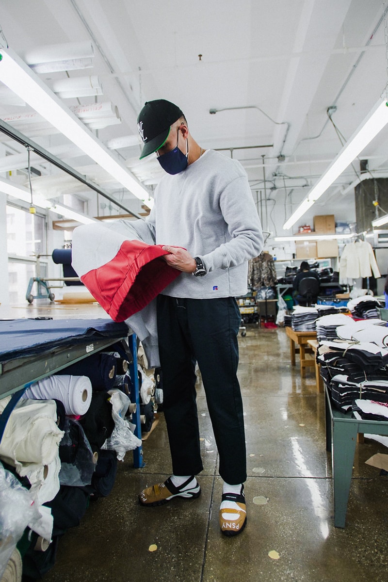 nicole mclaughlin upcycling o-1 dao-yi chow russell athletic release details bag hoodie slides upcycle earth day month