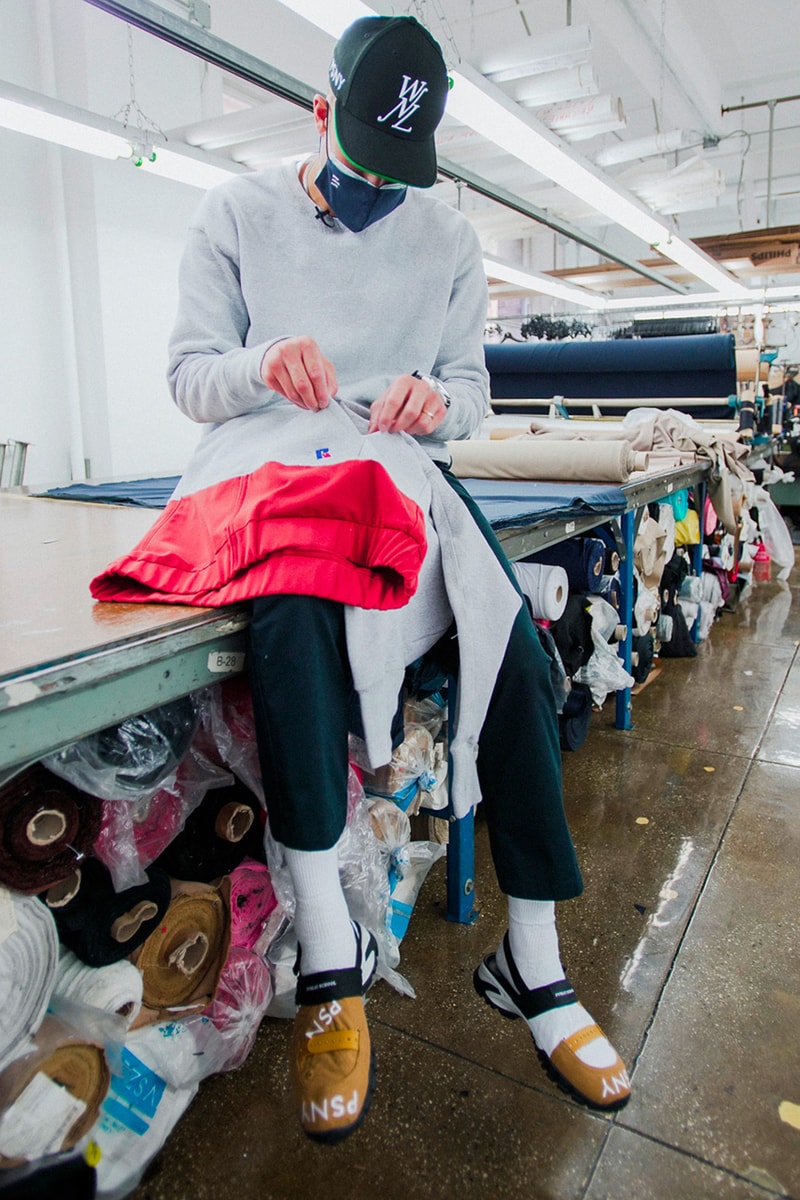 nicole mclaughlin upcycling o-1 dao-yi chow russell athletic release details bag hoodie slides upcycle earth day month