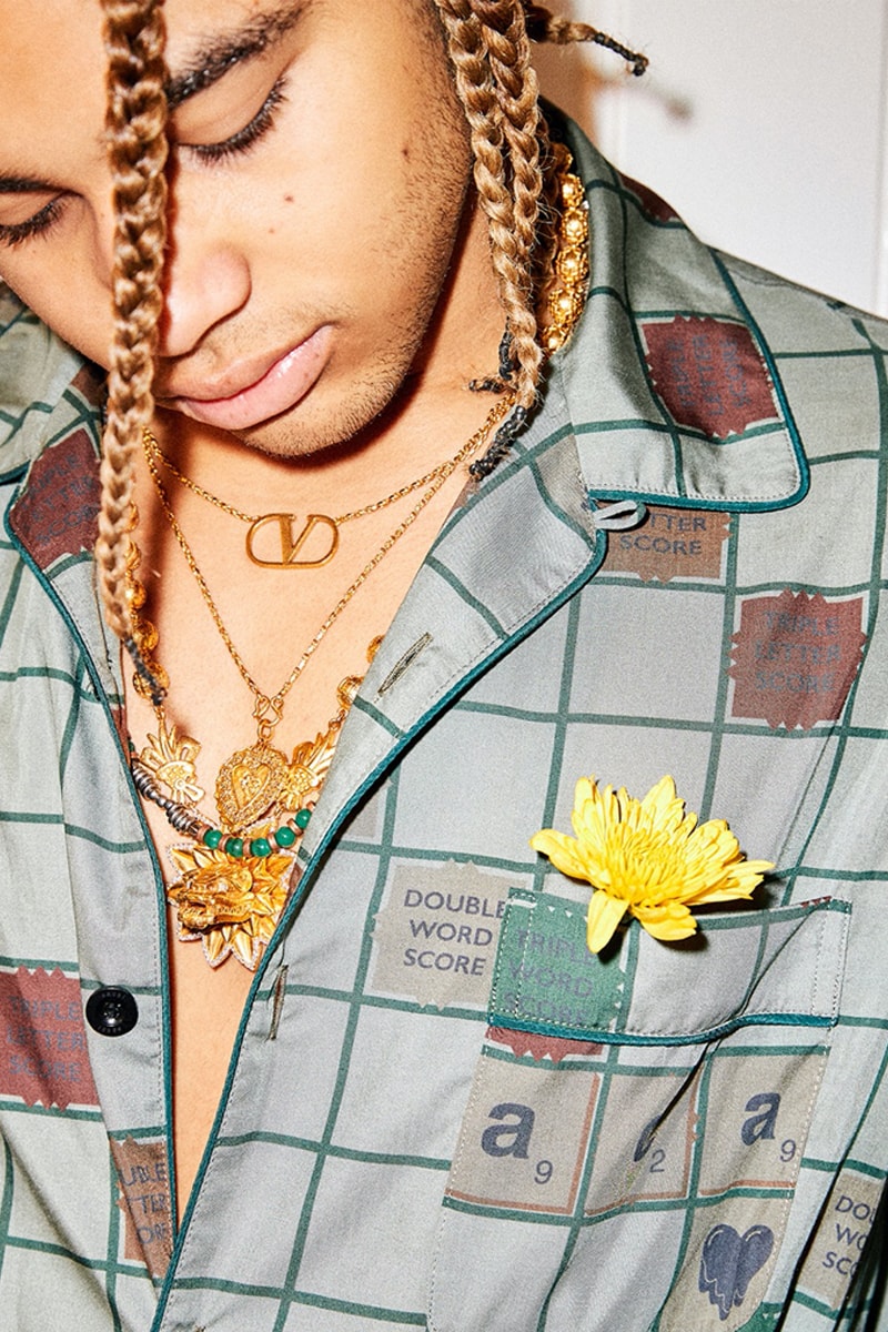 sacai Joins Forces With Emotionally Unavailable for a Scrabble-Inspired Collection 24kgoldn rapper scrabble collaboration lookbooks chitose abe edison chen clot kb ma-1 sacai x emotionally unavailable 