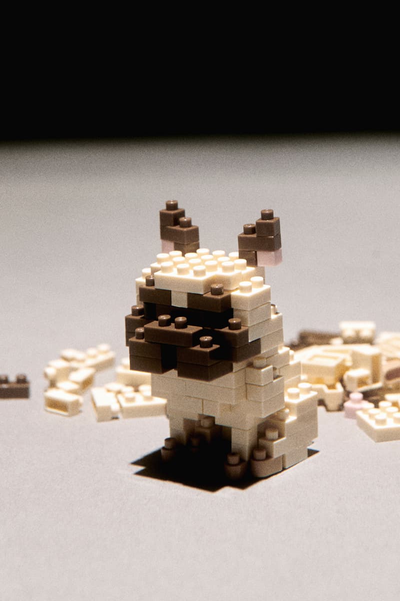 Saint Laurent Rive Droite x nanoblock Micro-Size Toys Construction YSL Rock n Roll Palm Trees Star Guitar French Bulldog Release Information Anthony Vaccarello