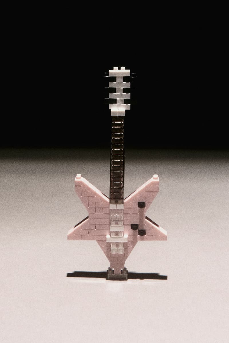 Saint Laurent Rive Droite x nanoblock Micro-Size Toys Construction YSL Rock n Roll Palm Trees Star Guitar French Bulldog Release Information Anthony Vaccarello