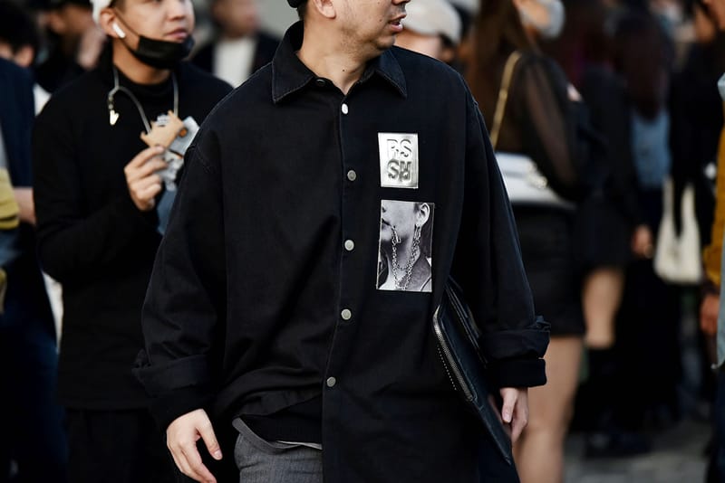 Shanghai Fashion Week FW21 Street Style Pits Heavy Black Against Colors of Spring