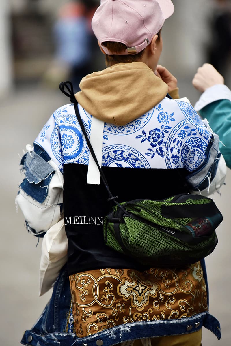 Shanghai Fashion Week FW21 Street Style Looks Autumn black and white accessories coats