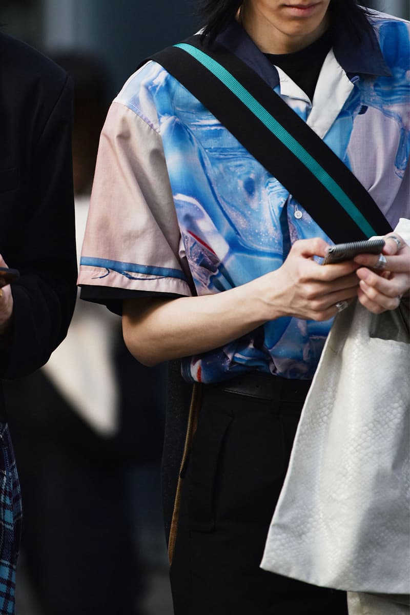 Shanghai Fashion Week FW21 Street Style Looks Autumn black and white accessories coats