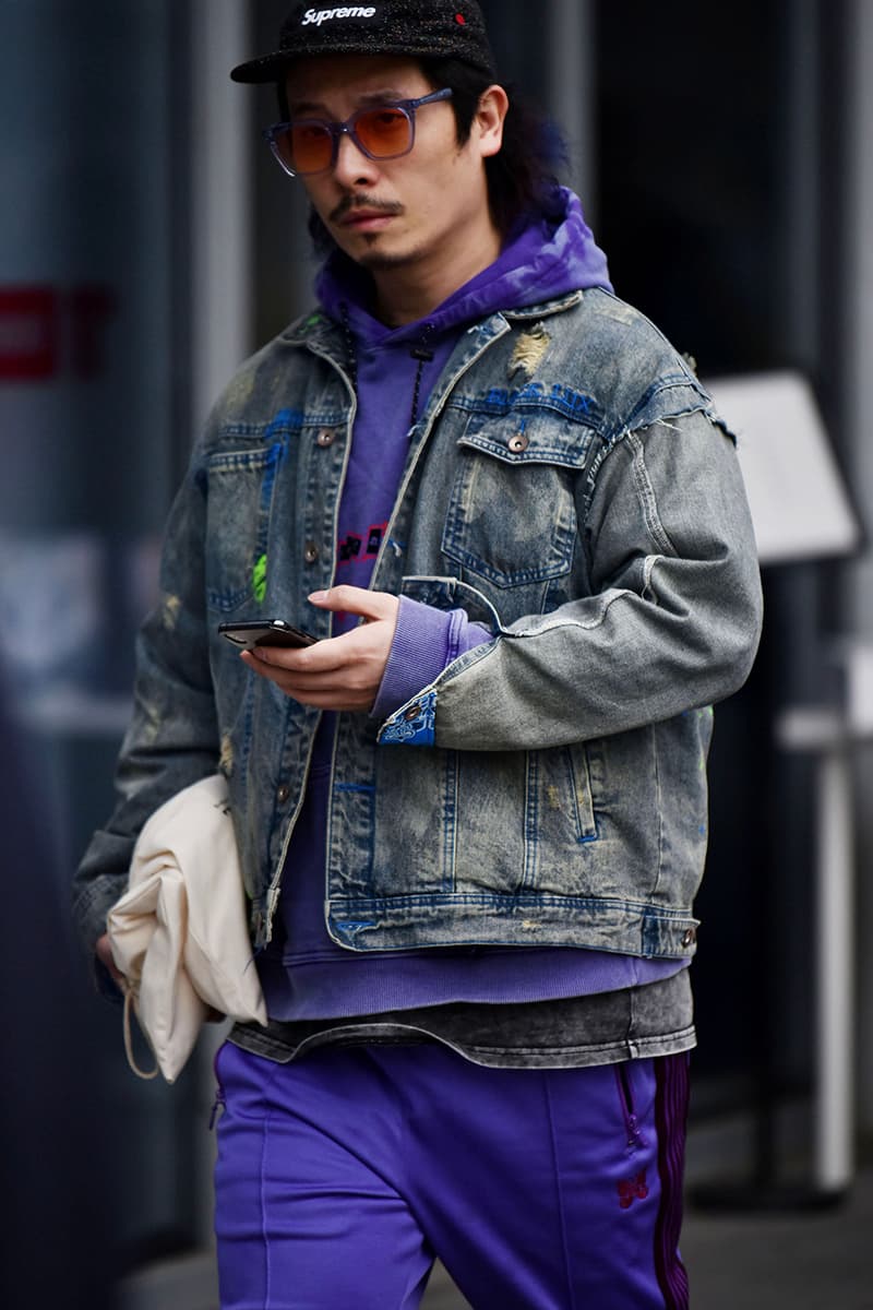 Shanghai Fashion Week FW21 Street Style Looks Autumn black and white accessories coats