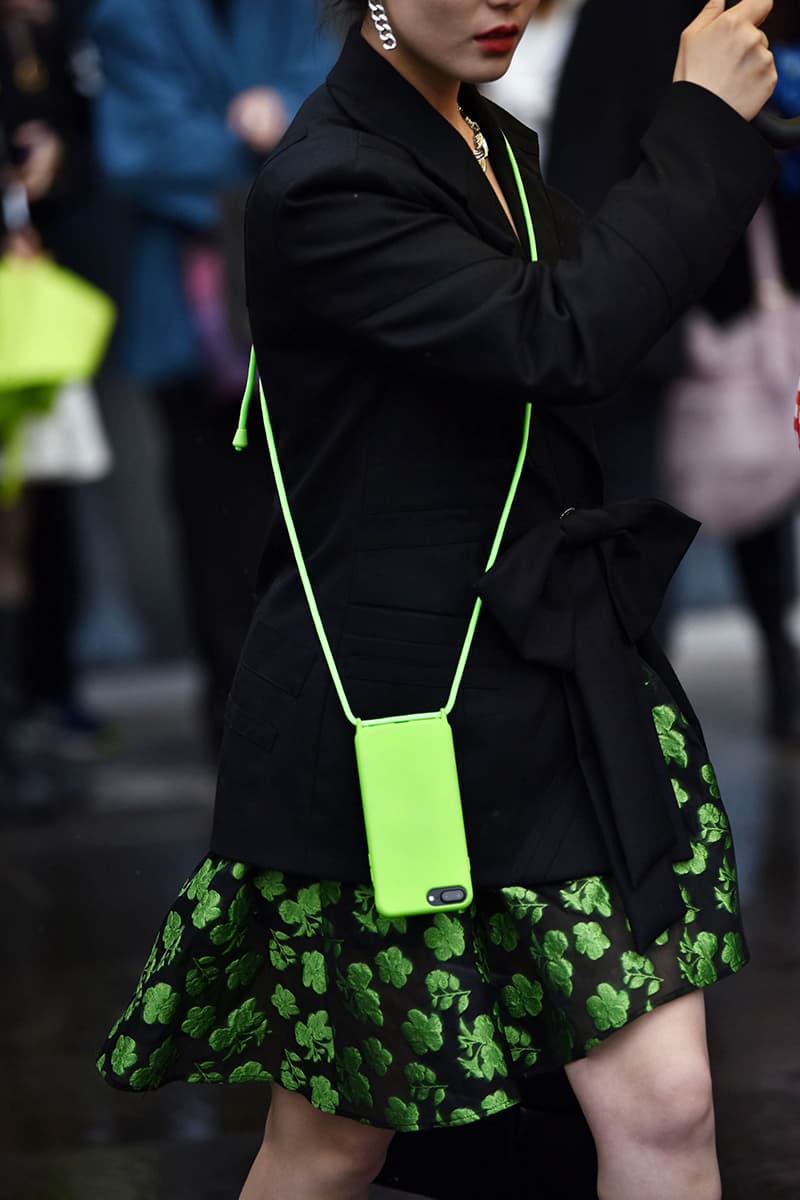 Shanghai Fashion Week FW21 Street Style Looks Autumn black and white accessories coats