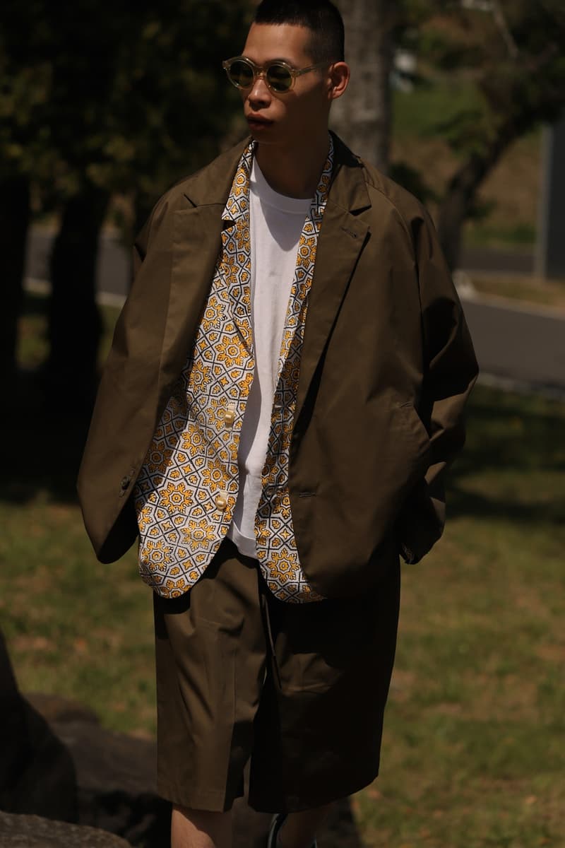 Sillage Ventile Spring Collection Lookbook Info Thailand Muay Thai CPO shirts jackets hakama pants circular pants navy beige khaki