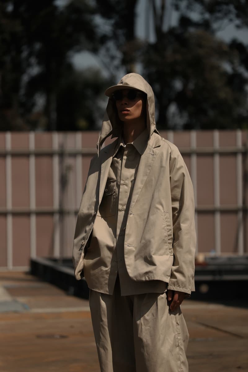 Sillage Ventile Spring Collection Lookbook Info Thailand Muay Thai CPO shirts jackets hakama pants circular pants navy beige khaki