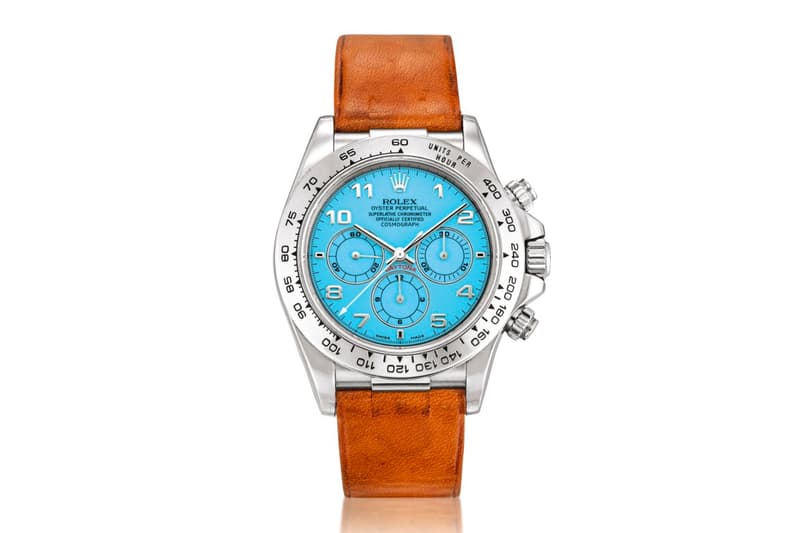 Sothebys Rolex Platinum Daytona Turquoise Dial 3.1 Million USD Auction Price