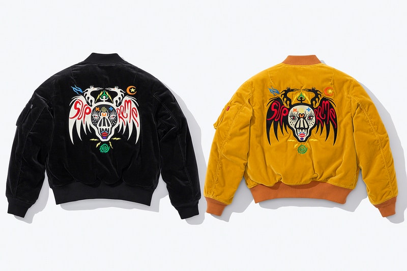 Supreme x Clayton Patterson SS21 Capsule Collection NYC artist Bomber MA-1 Reversible Shirt Jeans Caps