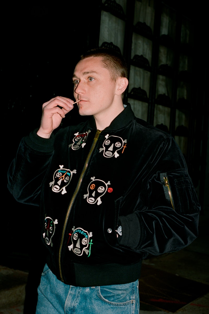 Supreme x Clayton Patterson SS21 Capsule Collection NYC artist Bomber MA-1 Reversible Shirt Jeans Caps