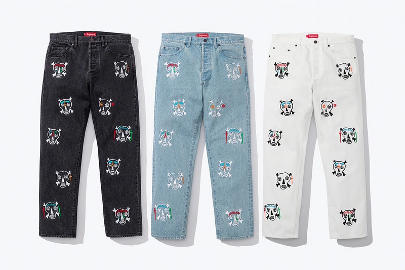Supreme x Clayton Patterson SS21 Capsule Collection NYC artist Bomber MA-1 Reversible Shirt Jeans Caps