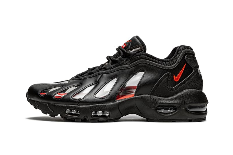 supreme nike air max 96 black speed red clear CV7652 002 release info store list buying guide photos price 