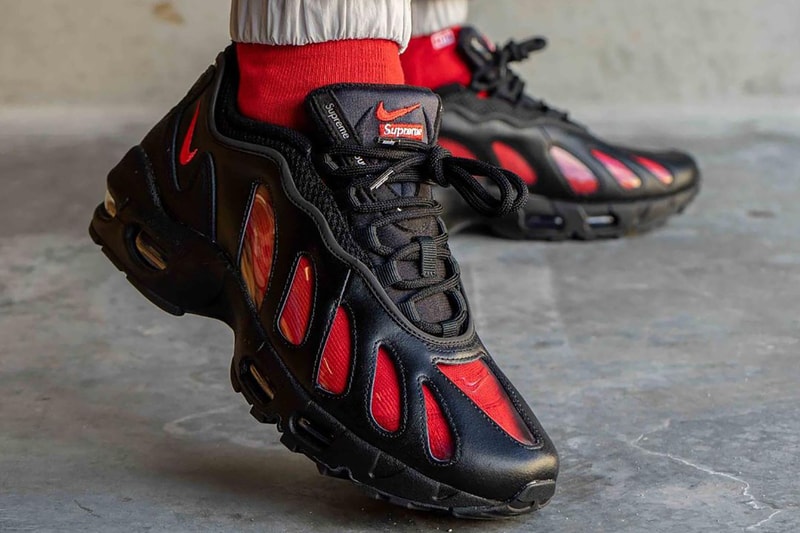 supreme nike air max 96 black speed red clear CV7652 002 release info store list buying guide photos price 