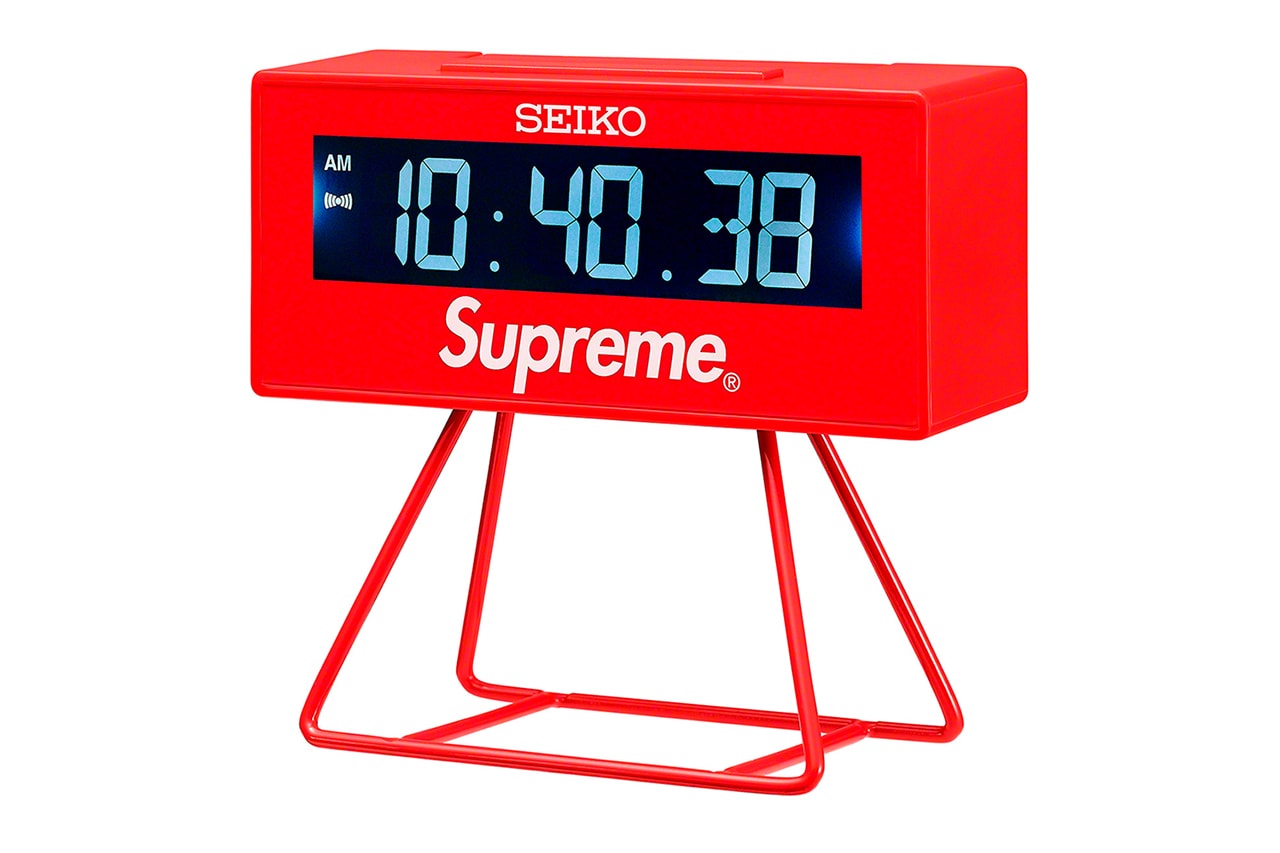 Supreme Puts its Stamp on Seiko Victory Marathon Alarm Clock