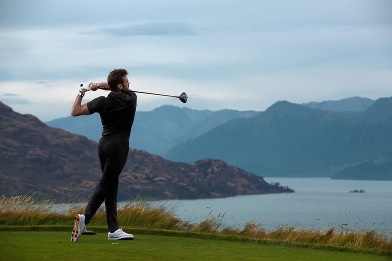 Tommy Fleetwood brand ambassador golf pros style luxury feel driving zone feature shot tracking club recommendation tool ultra-lightweight 45-mm black titanium case white strap