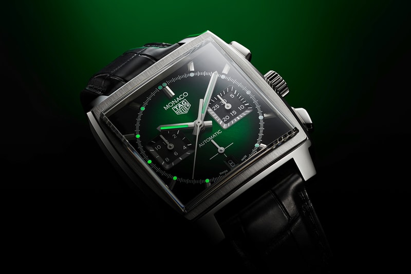 Tag Heuer Monaco Green Dial Marks 2021 Grand Prix de Monaco Historique
