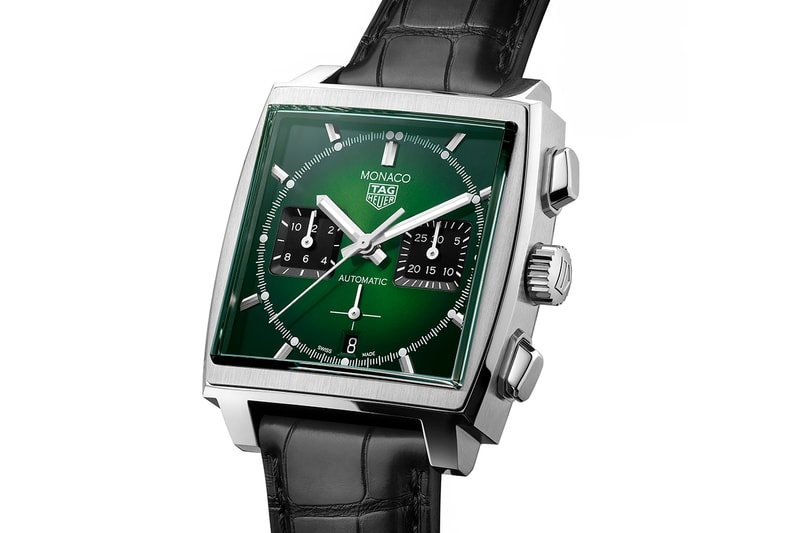 Tag Heuer Monaco Green Dial Marks 2021 Grand Prix de Monaco Historique