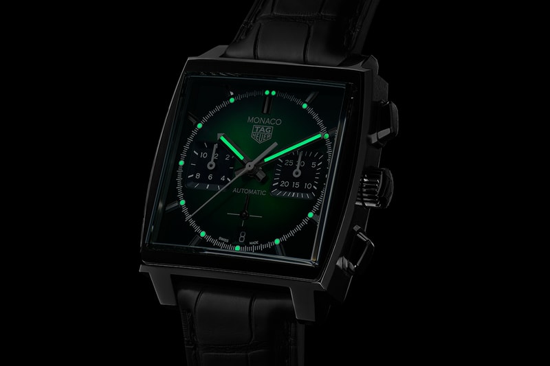 Tag Heuer Monaco Green Dial Marks 2021 Grand Prix de Monaco Historique