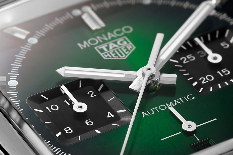 Tag Heuer Monaco Green Dial Marks 2021 Grand Prix de Monaco Historique