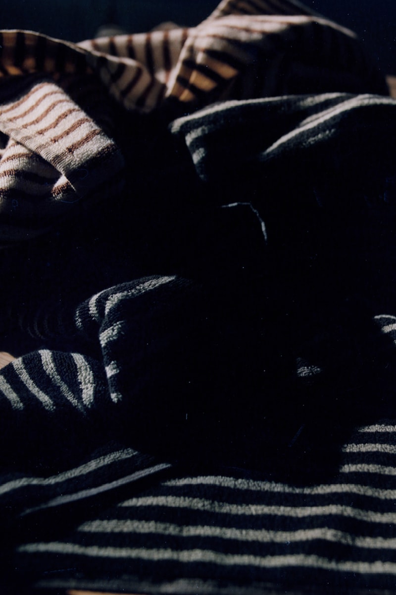 TEKLA Organic Towel Collection Release Info Denmark homeware stripes 