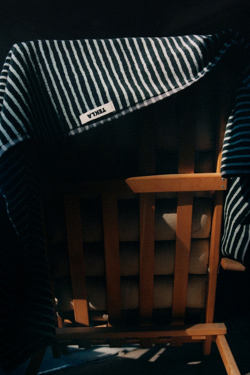TEKLA Organic Towel Collection Release Info Denmark homeware stripes 
