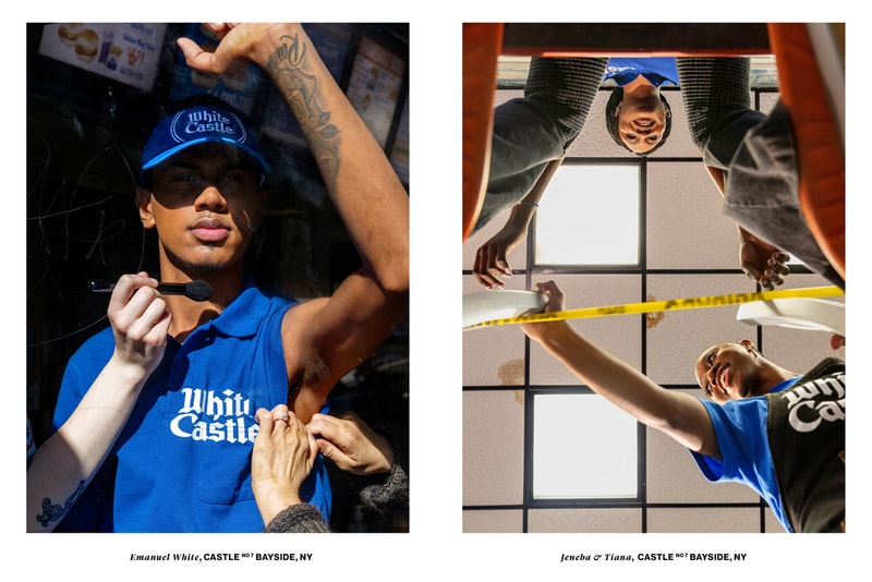Telfar Redesigns White Castle Staff Uniforms 100th anniversary outfit employees