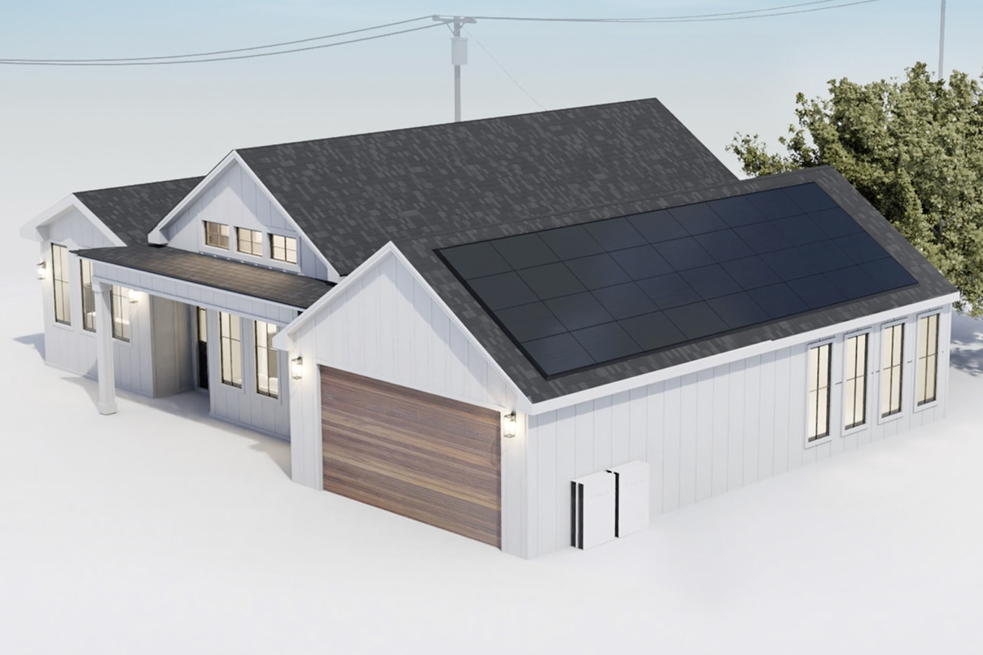 Tesla Solar Panels Powerwall Batteries Bundle Sale technology roof powerwall 2 housing tech installations electrek info