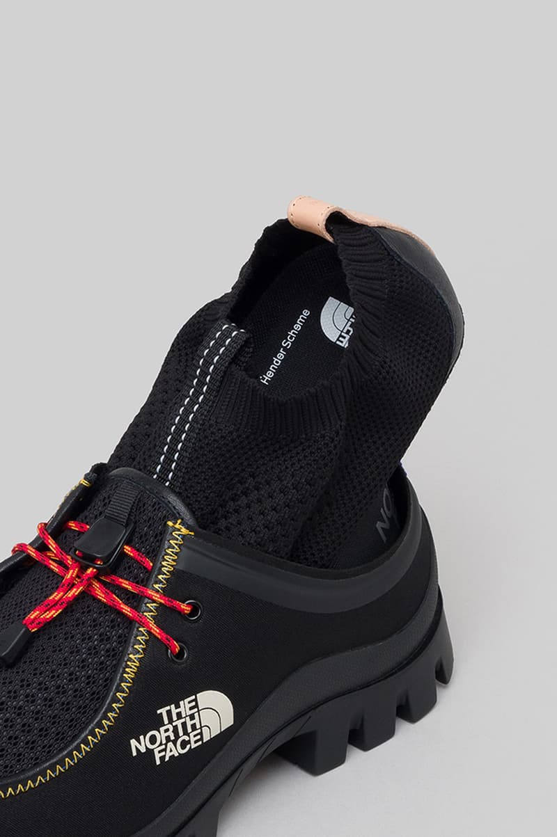 The North Face Japan x Hender Scheme SS21 Collaboration bag sneaker shoe spring summer 2021 release date info buy vibram sole japan shuttle sandals shoes bags tote daypack glam travel kit tnf goldwin price retail web site store colorway leather cordura HS Ultra Stratum PRO Climbing Diversity