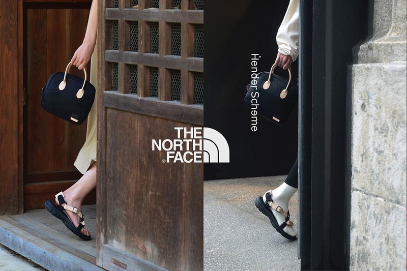 The North Face Japan x Hender Scheme SS21 Collaboration bag sneaker shoe spring summer 2021 release date info buy vibram sole japan shuttle sandals shoes bags tote daypack glam travel kit tnf goldwin price retail web site store colorway leather cordura HS Ultra Stratum PRO Climbing Diversity
