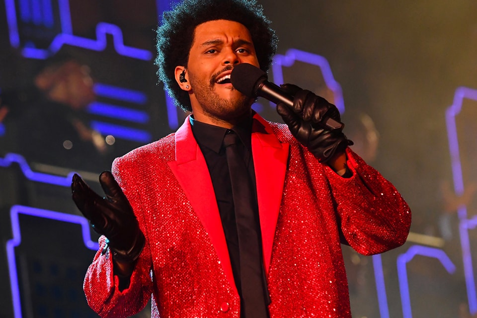 The Weeknd - red suit character made it on Rolling Stone