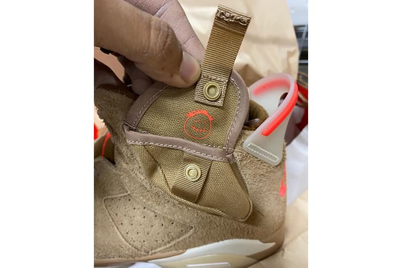 Travis Scott Air Jordan 6 British Khaki Another Look Release Info DH0690-200 Date Buy Price Sail Bright Crimson