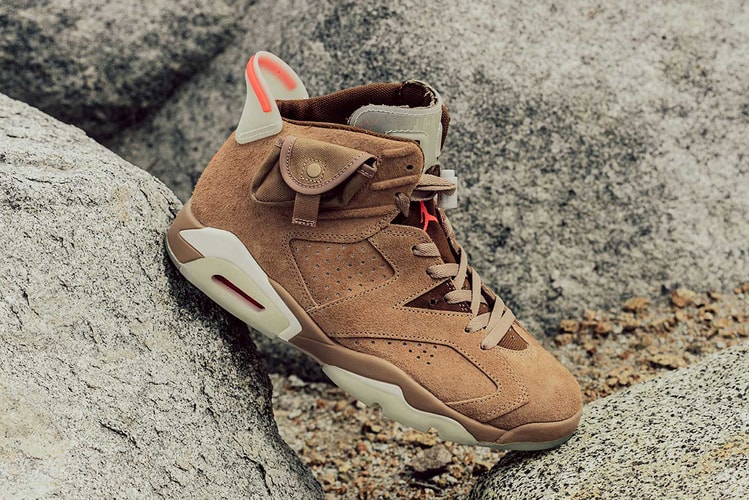 An Official Look at Travis Scott's "British Khaki" Air Jordan 6 Collaboration