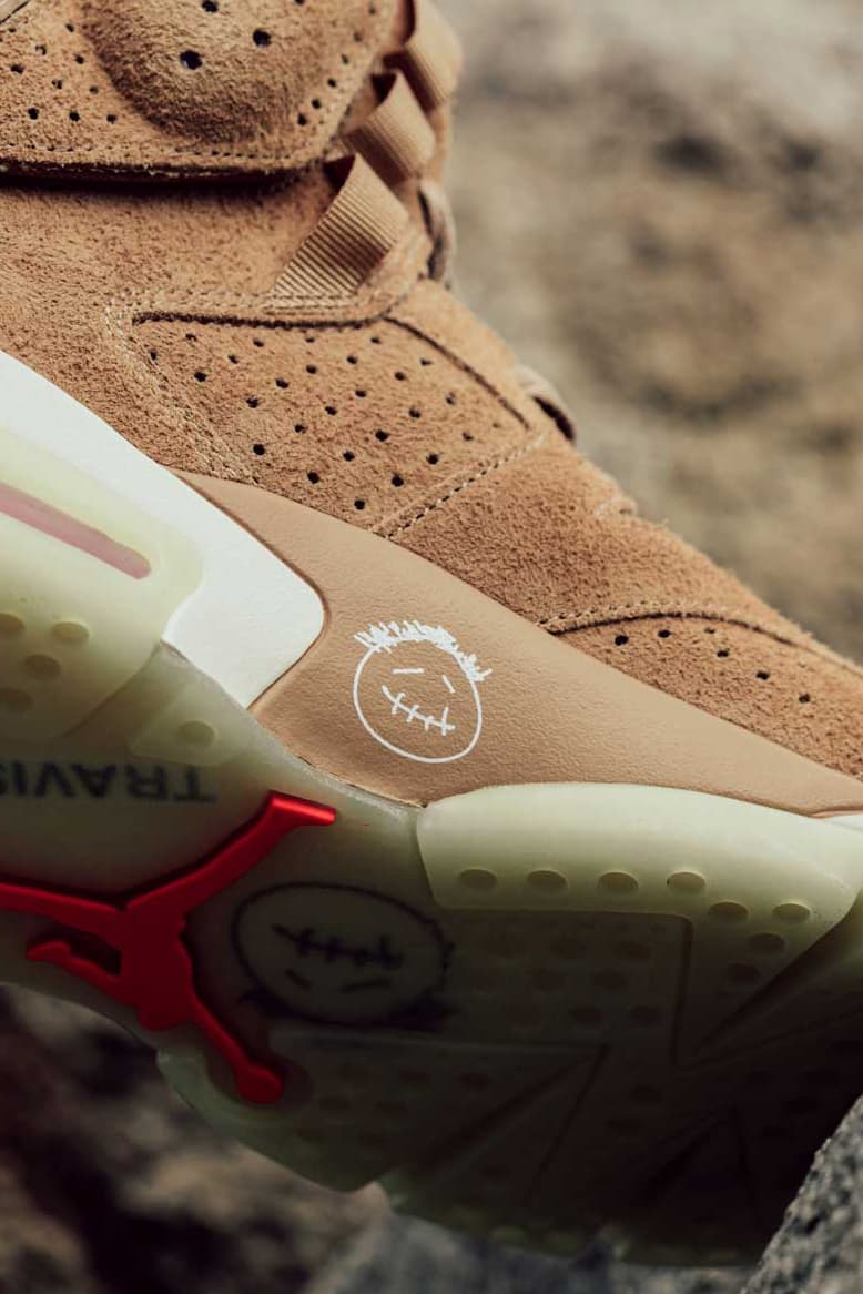 Travis Scott X Air Jordan 6 British Khaki Details Hypebeast Travis Scott X Air Jordan 6 British Khaki Details Hypebeast