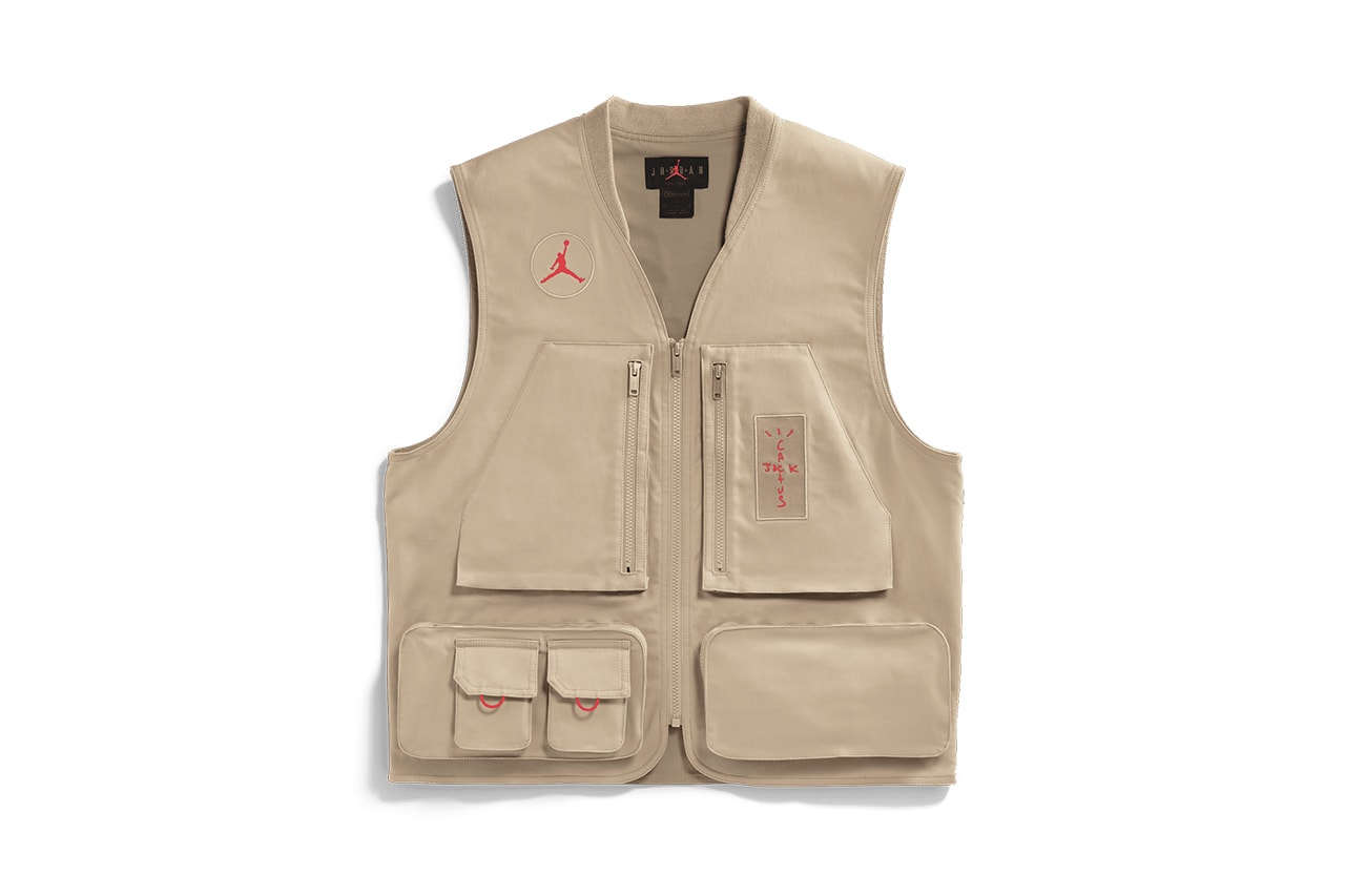 travis scott air jordan 6 british khaki  DH0690-200 richard rip hamilton utility vest hoodie shirt tee shorts sweatpants campaign 
