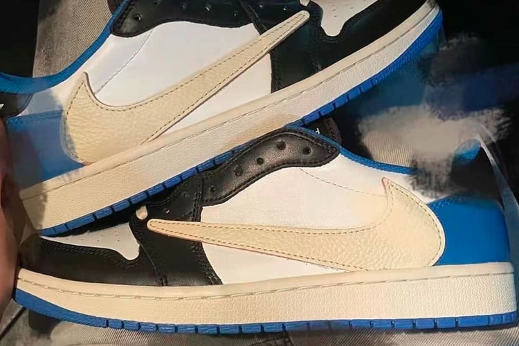 Another Look at the Travis Scott x fragment x Air Jordan 1 Low OG "Military Blue" Surfaces