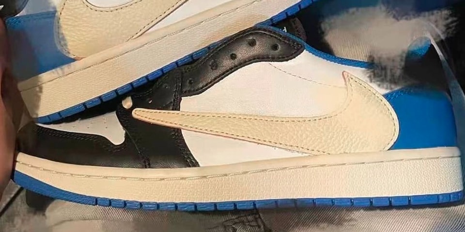 Travis Scott X Fragment X Air Jordan 1 Low Og Military Blue Another Look Hypebeast