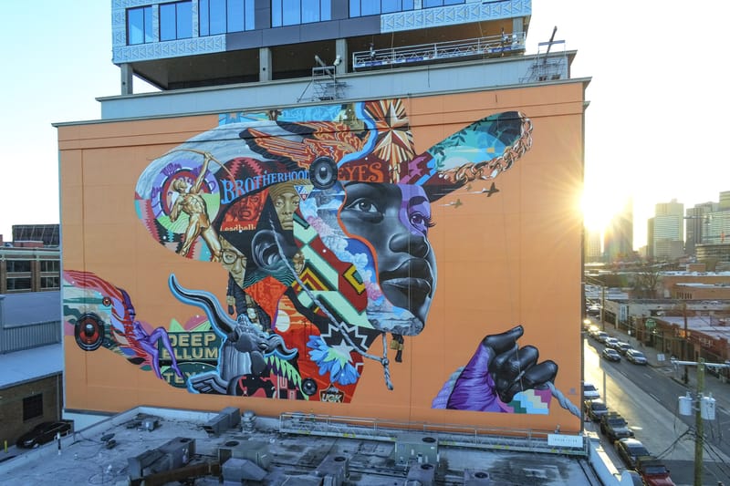Tristan Eaton Honors Dallas' First Black Architect in Massive Mural