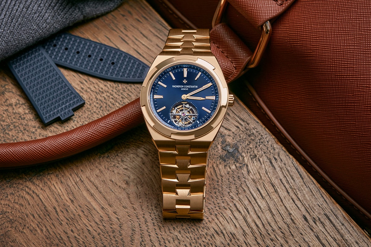 vacheron constantin watches and wonders 2021 overseas tourbillon pink gold ultra thin perpetual calendar timepieces swiss switzerland geneva 