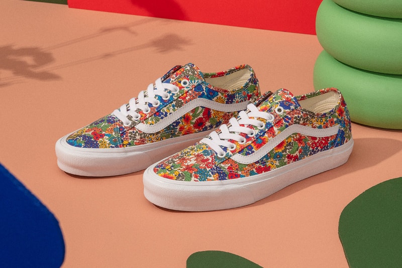 vans liberty of london fabrics old skool t shirt sweatshirt floral paisley official release date info photos price store list buying guide