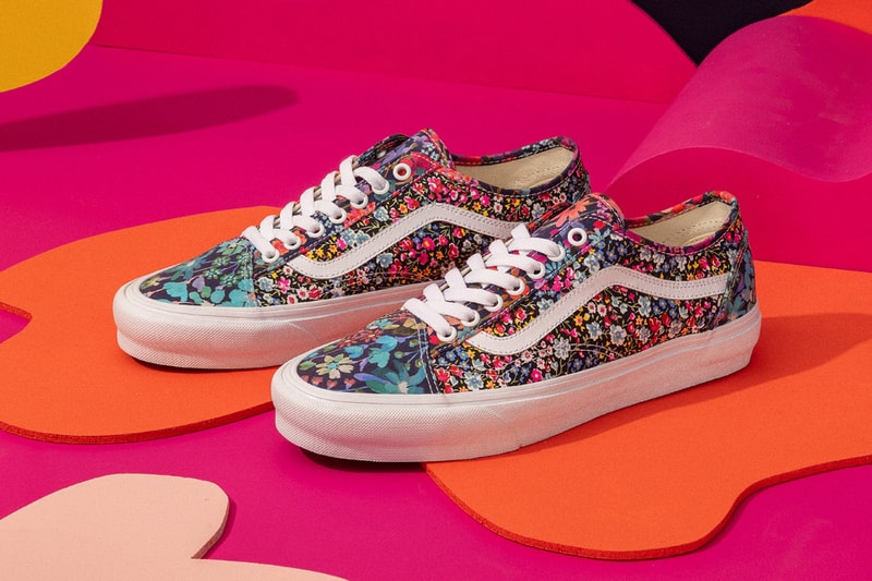 vans liberty of london fabrics old skool t shirt sweatshirt floral paisley official release date info photos price store list buying guide