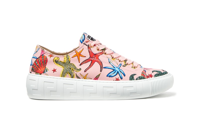 Versace Greca Sneaker Donatella Spring Summer 2021 SS21 Collection New Footwear Shoe Trainer Designer Luxury Italian Fashion House Medusa
